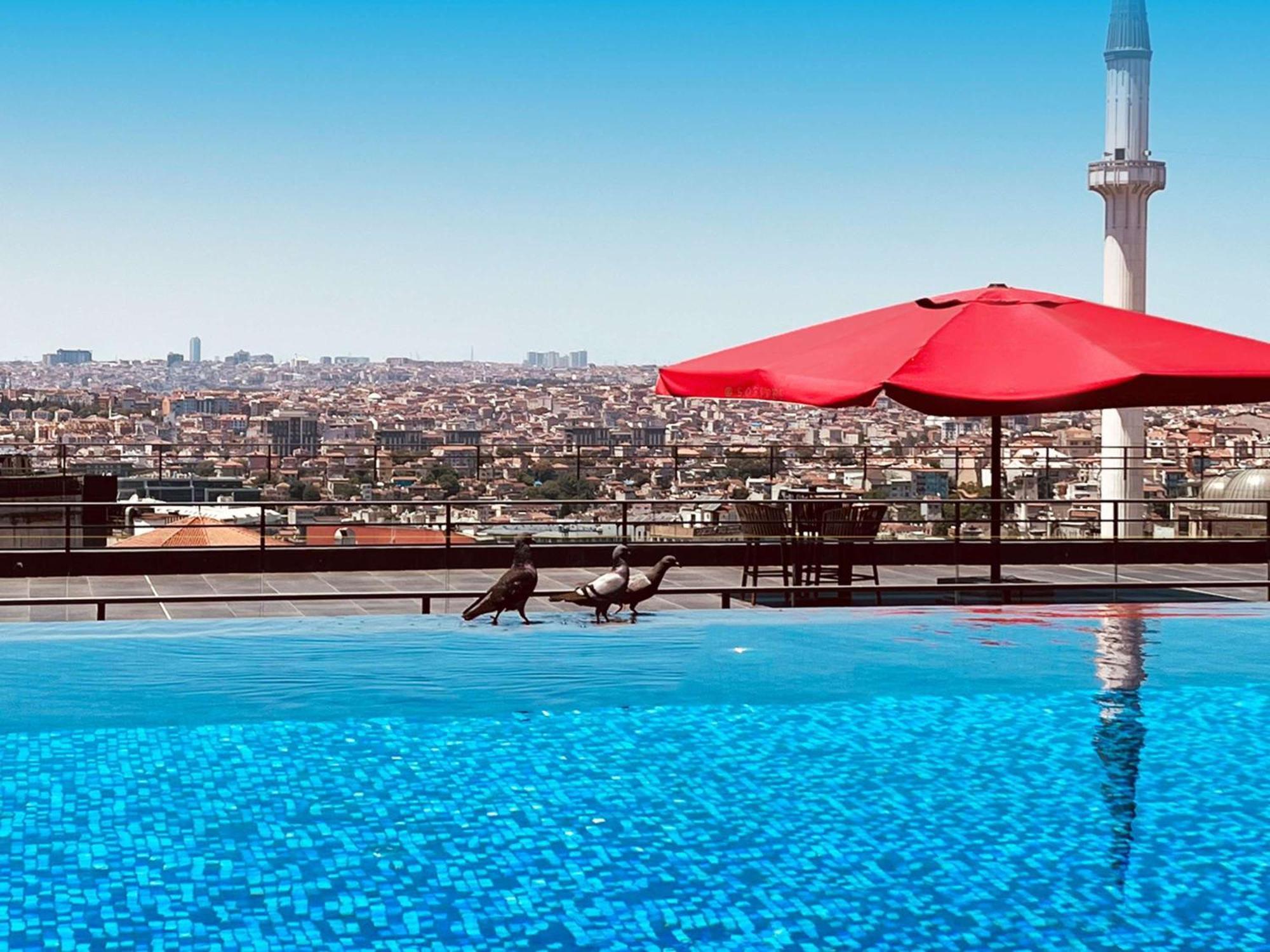 โซฟิเทล อิสตันบูล ทักซิม Hotel ภายนอก รูปภาพ View from the rooftop pool